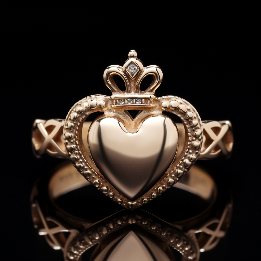 Antique online claddagh ring