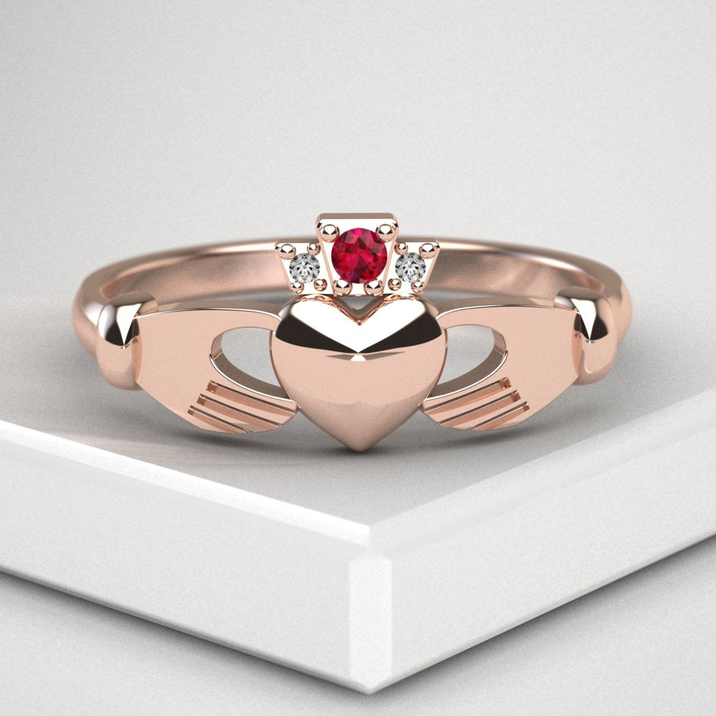 Irish claddagh ring