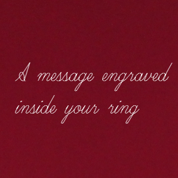 Jewelry - Inside Ring Engraving