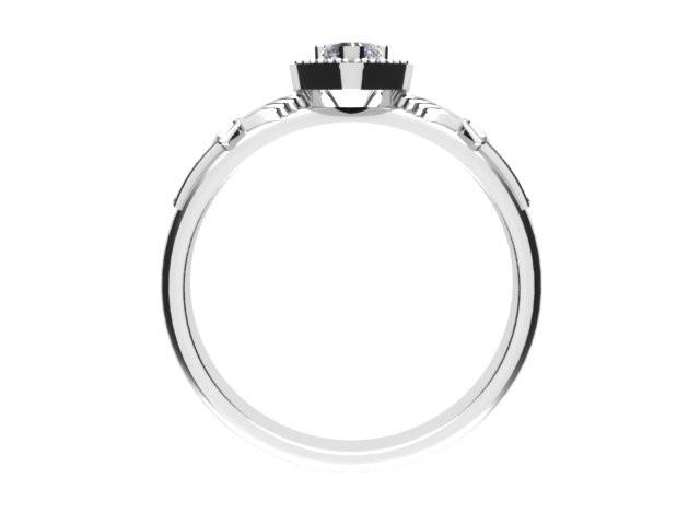 Jewelry - Ladies Claddagh Ring. Cubic Zirconia Gemstone Claddagh Ring, Contemporary Irish Celtic Claddagh Ring.