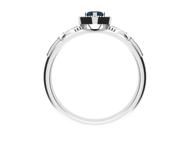 Jewelry - Ladies Real London Blue Topaz Gemstone Claddagh Ring, Contemporary Irish Celtic Claddagh Ring.