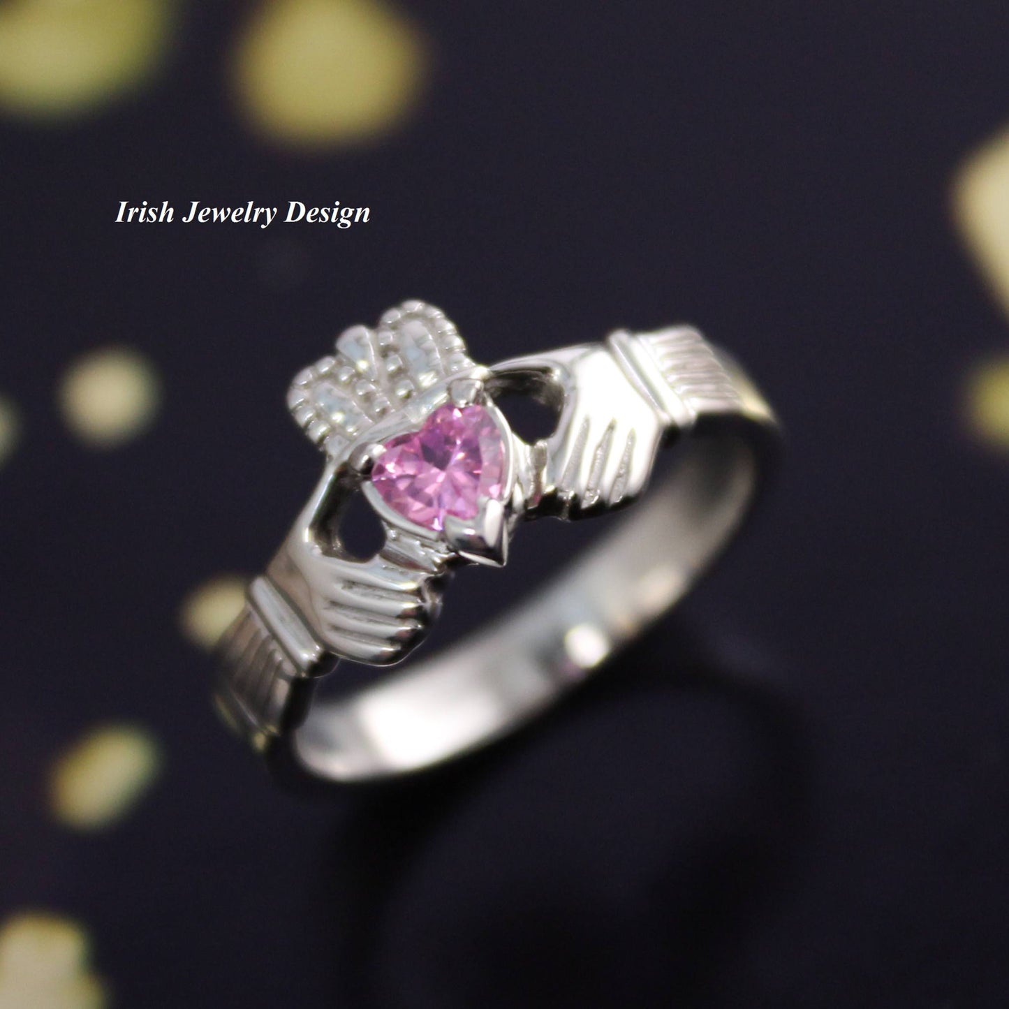 Jewelry - Pink Claddagh Ring