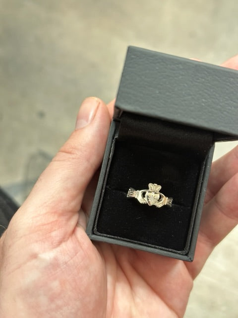 Diamond claddagh ring 