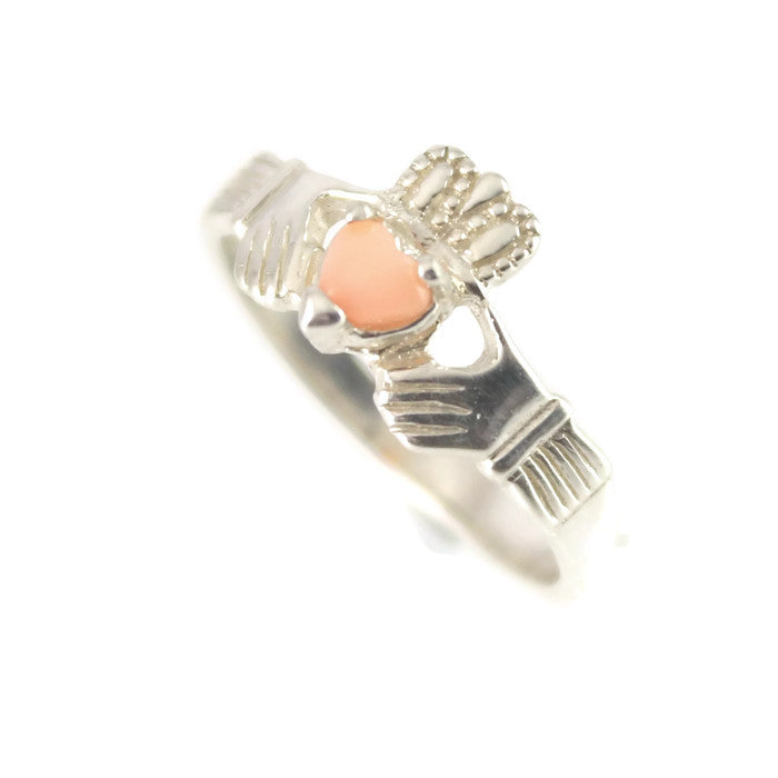 pink claddagh ring 