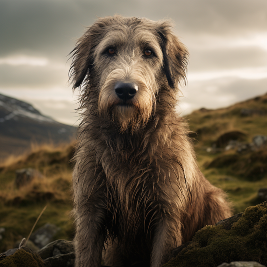 Irish wolfhound dog 