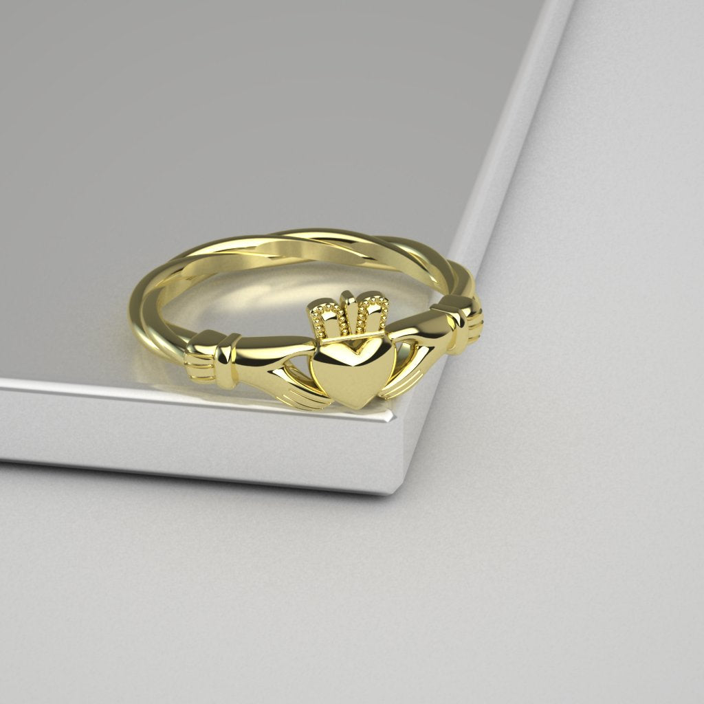 Irish claddagh ring