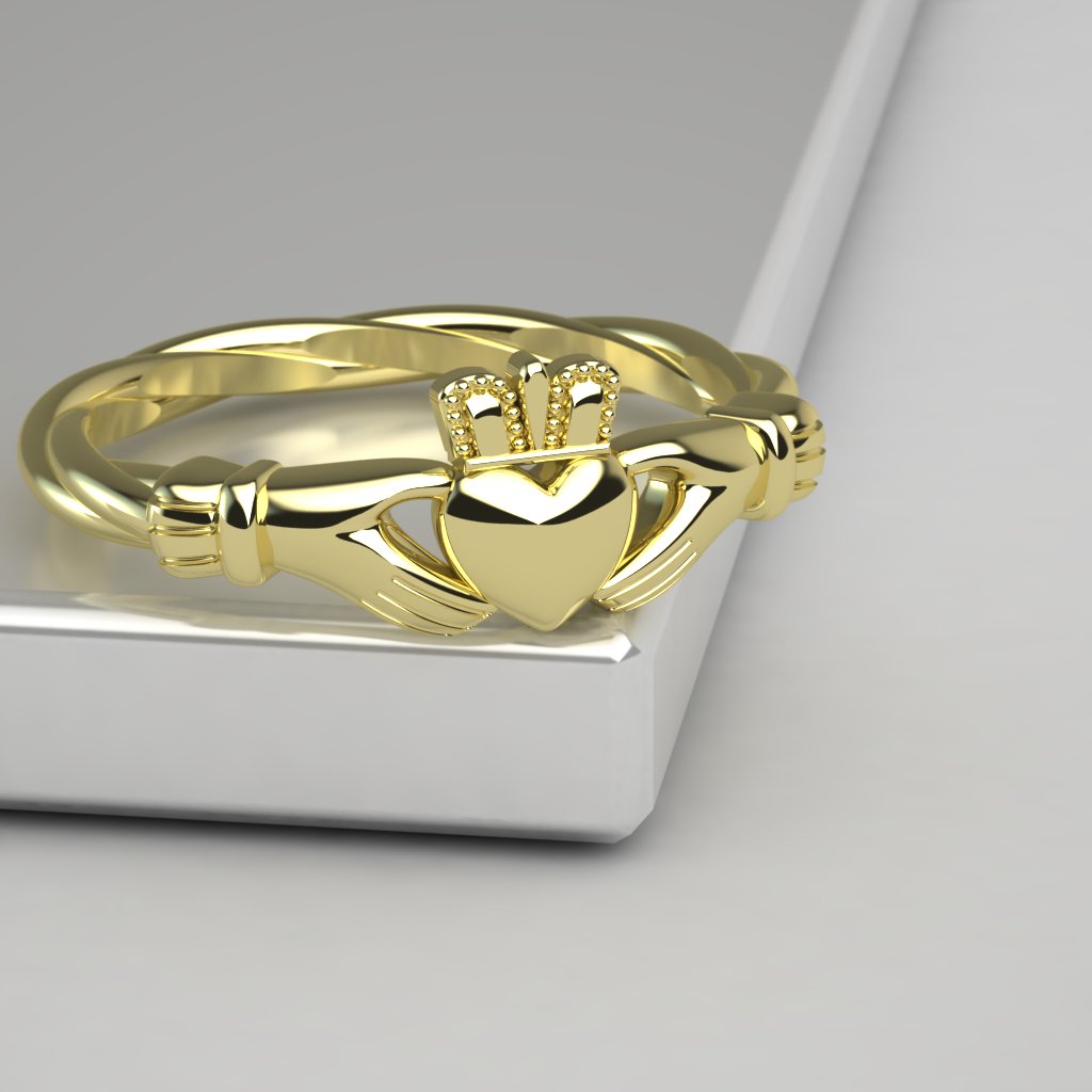 Irish claddagh ring