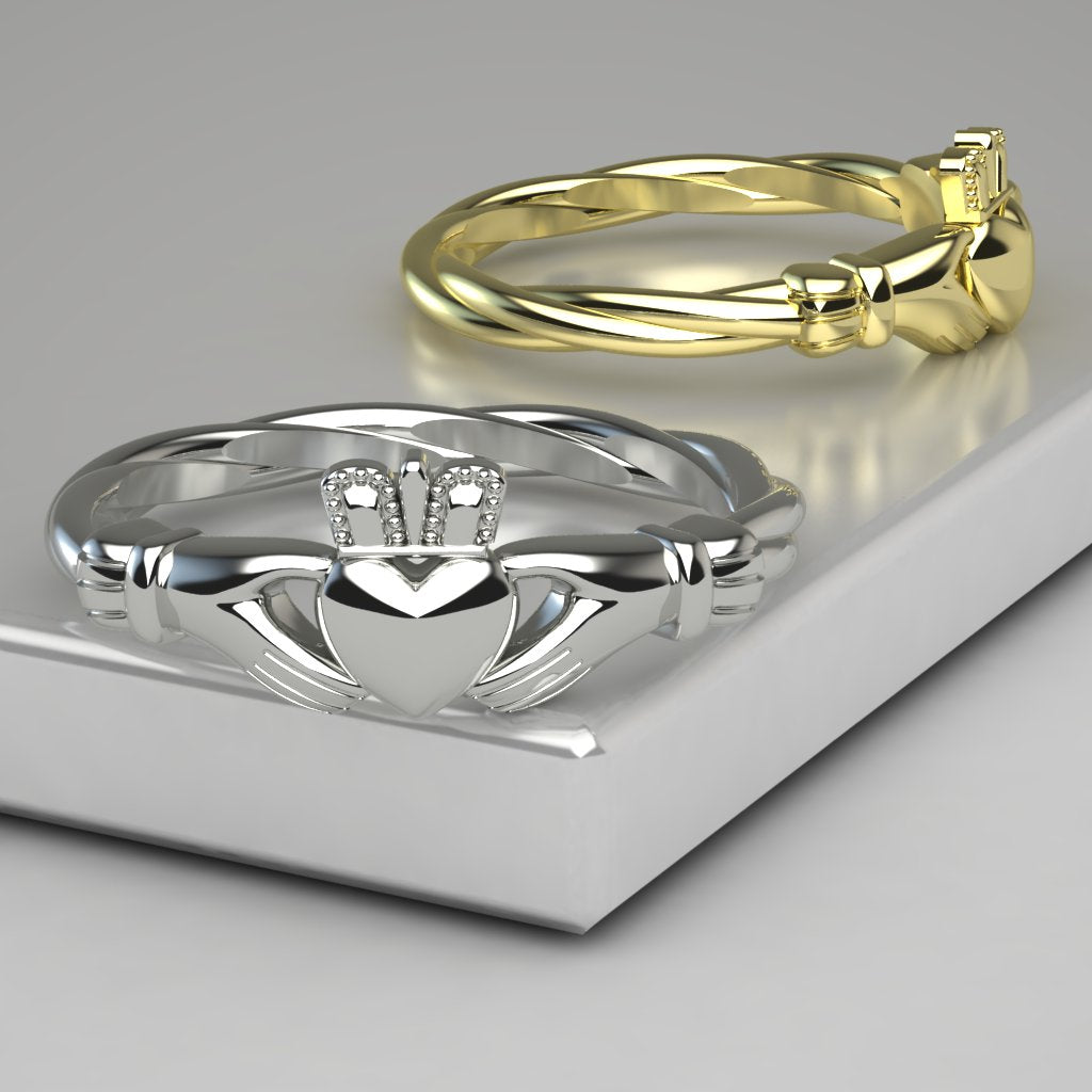 Irish claddagh ring