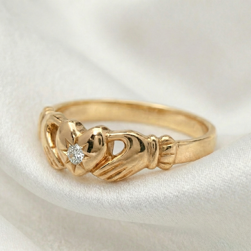 claddagh ring no crown 10K