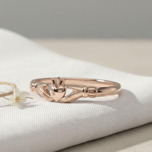 gladdagh ring rose gold 
