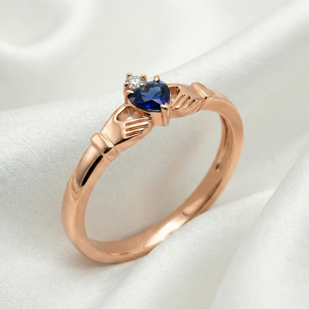 claddagh ring sapphire