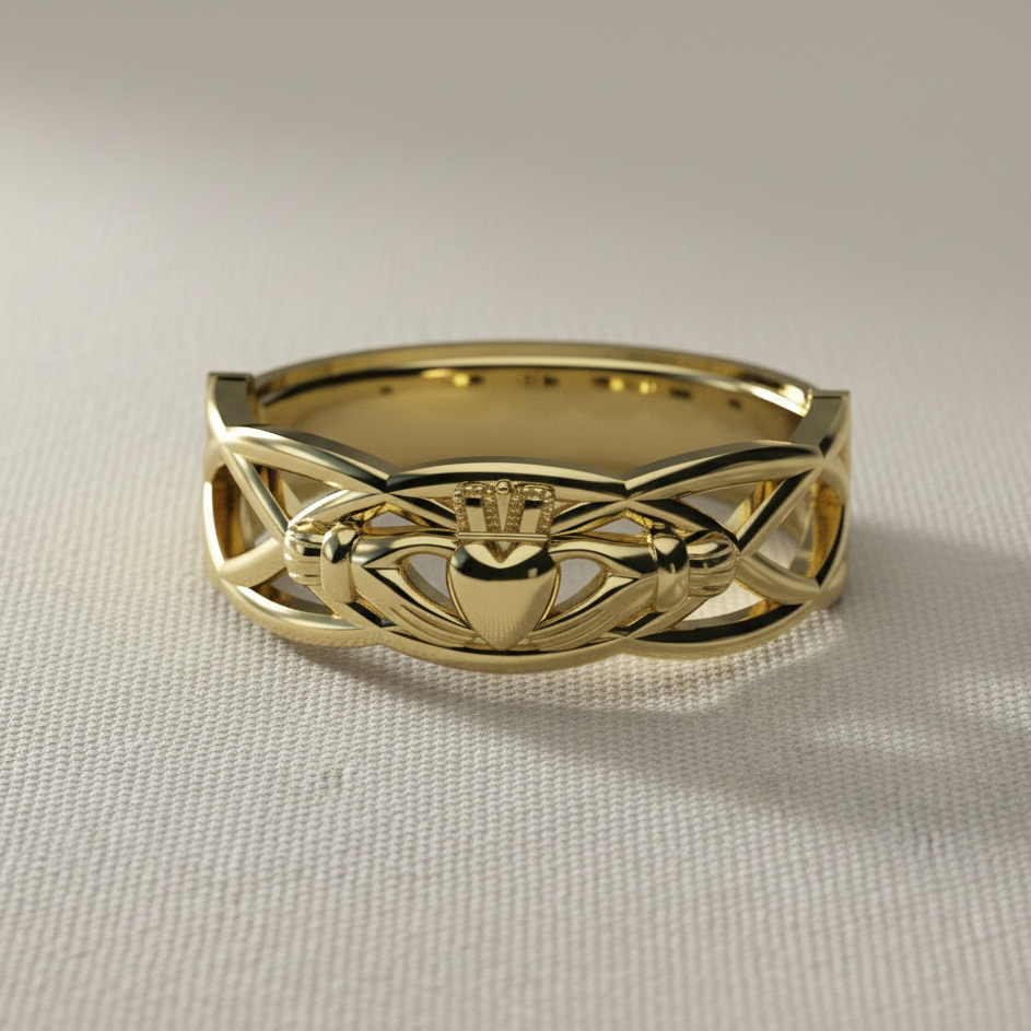 mens claddagh ring