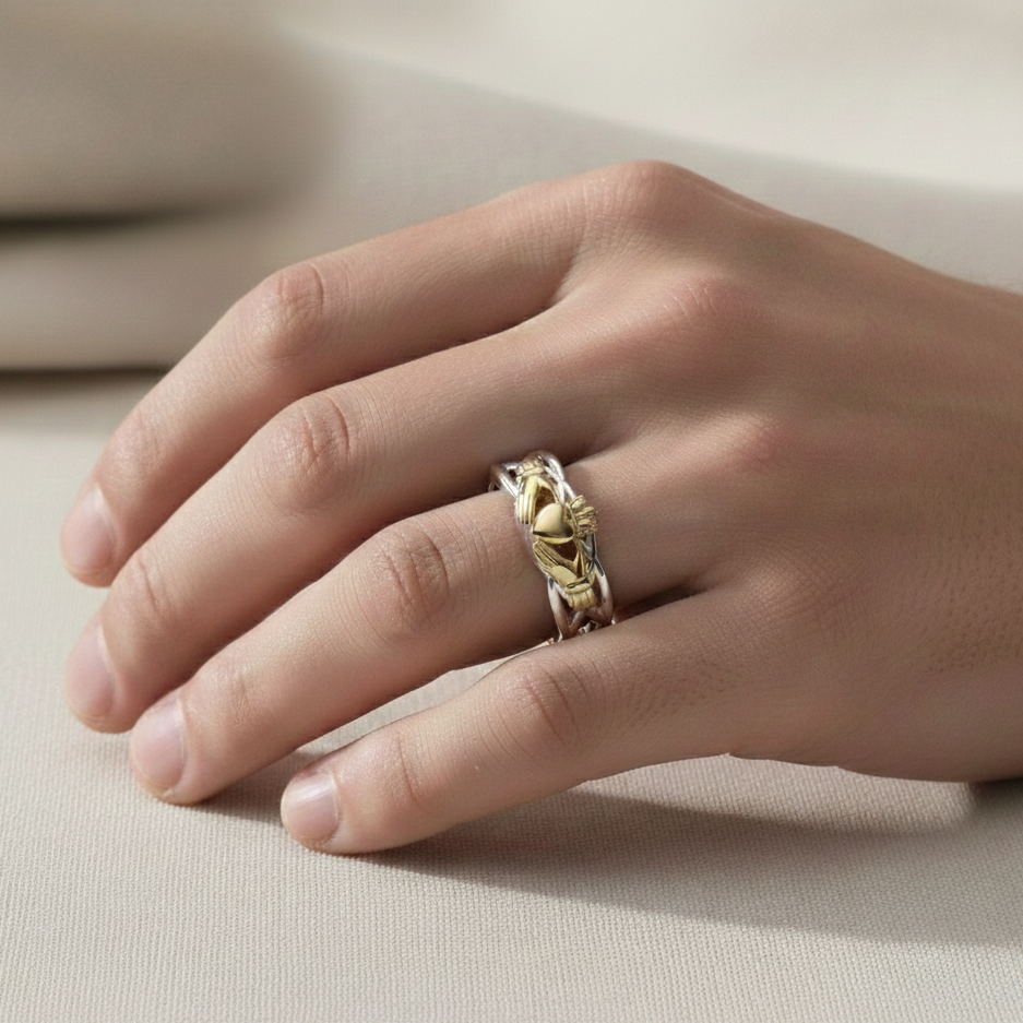 claddagh ring for men