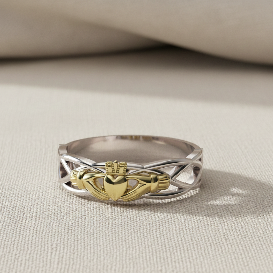 mens claddagh ring