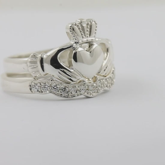 claddagh ring with matching wedding ring