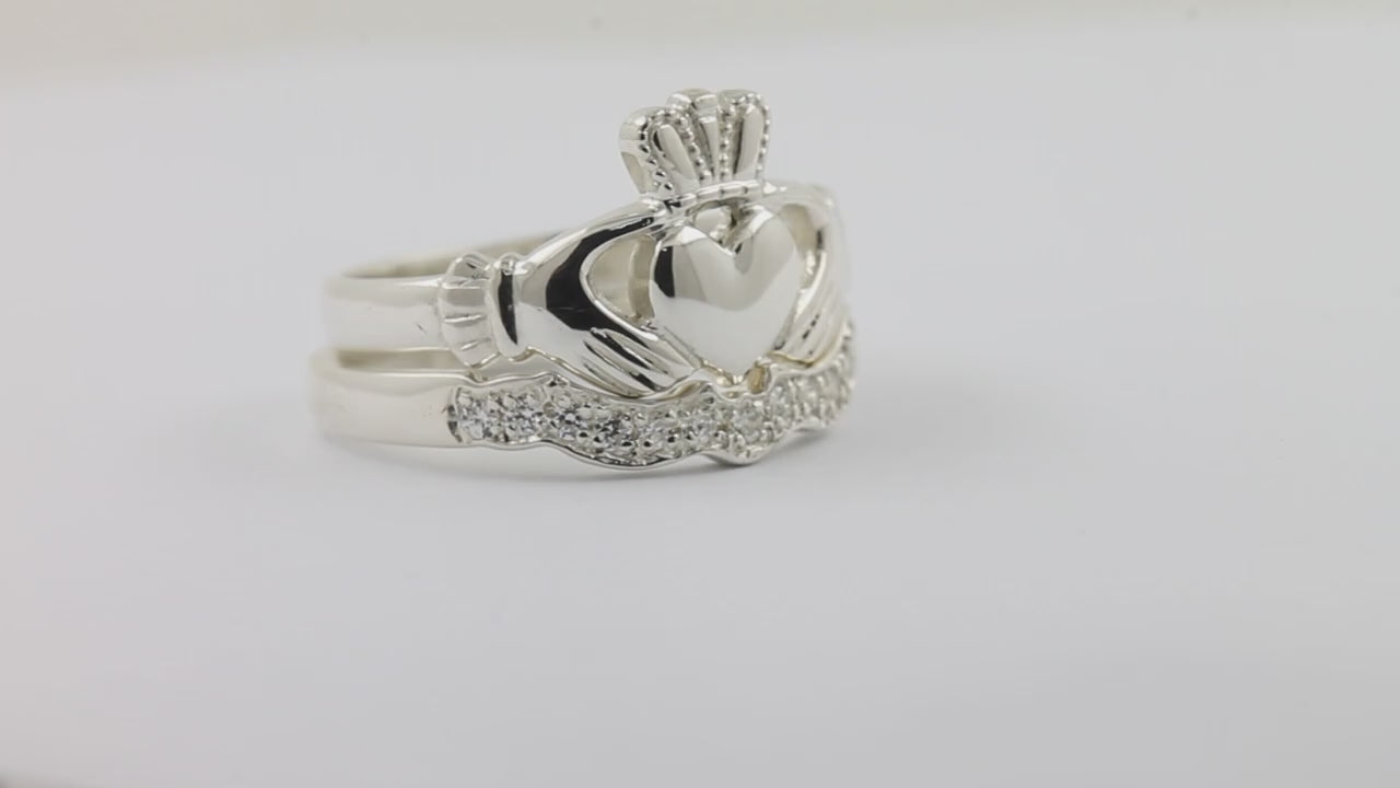 claddagh ring with matching wedding ring
