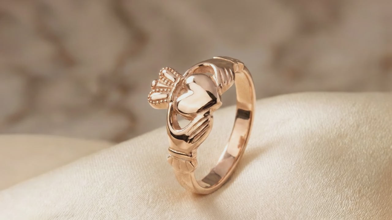 claddagh ring rose gold