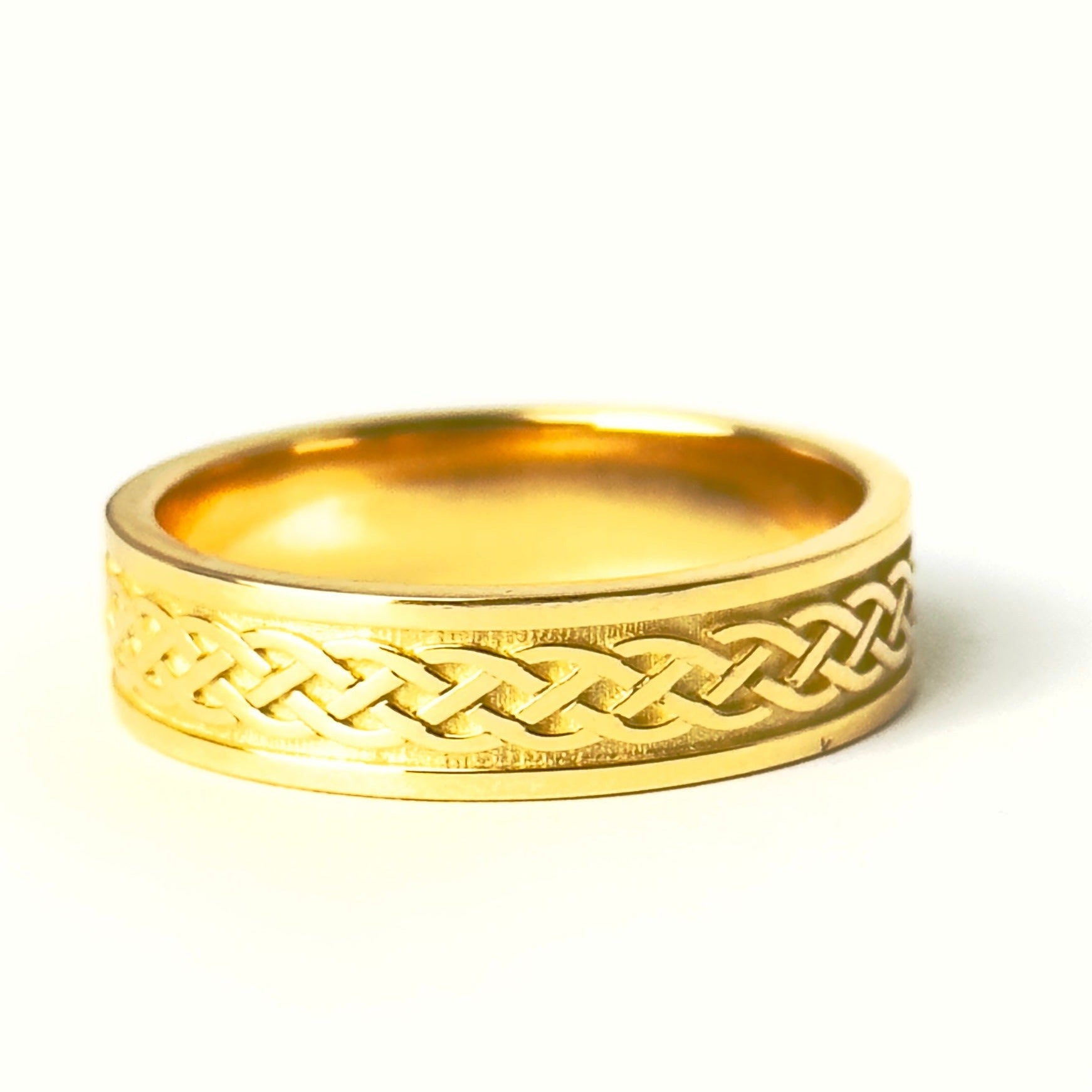 Irish wedding ring. Gold celtic pattern ring. – Irish Jewelry Design