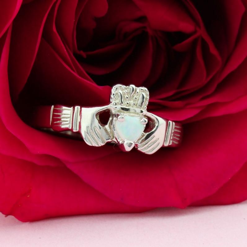 Jewelry - Opal Claddagh Ring