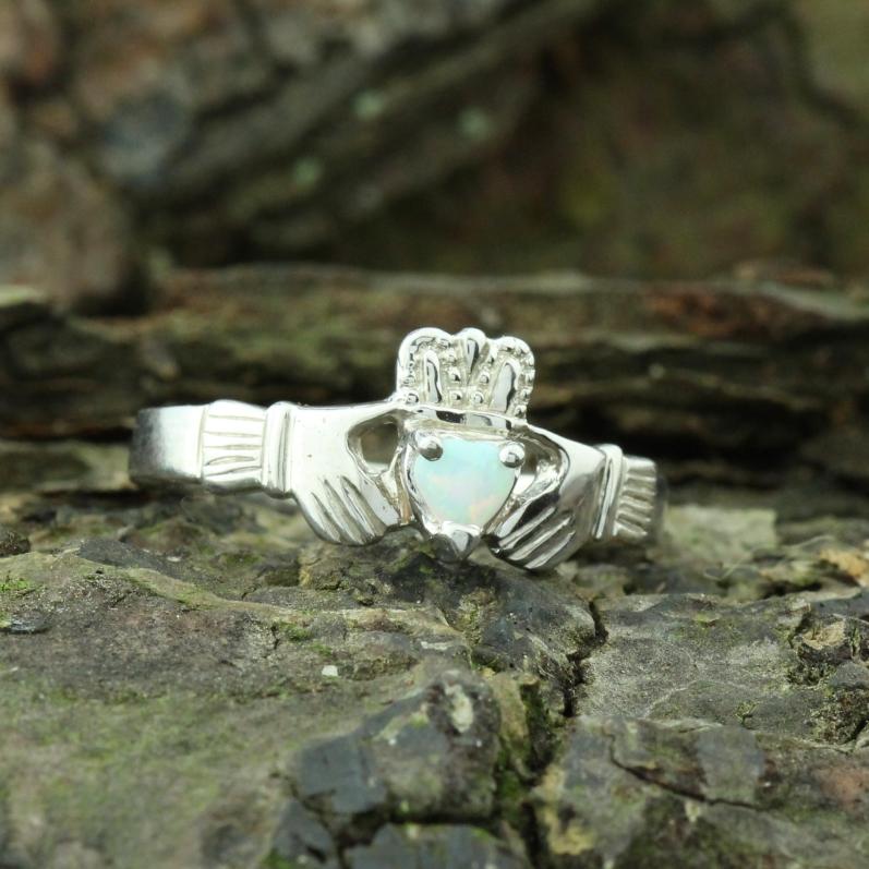 Jewelry - Opal Claddagh Ring