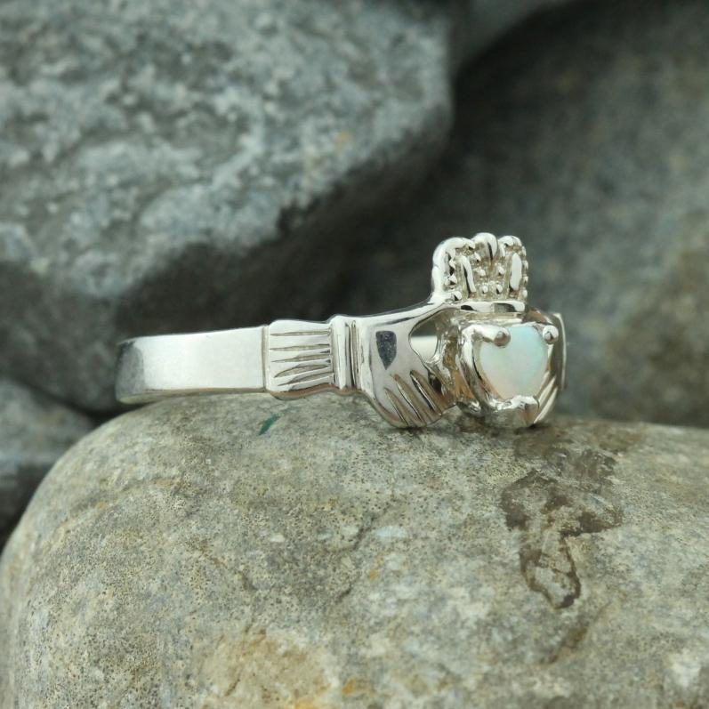 Jewelry - Opal Claddagh Ring