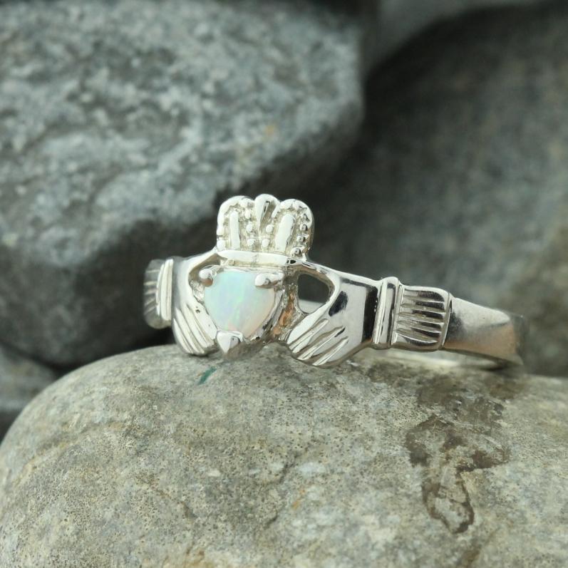 Jewelry - Opal Claddagh Ring