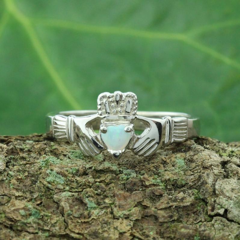 Jewelry - Opal Claddagh Ring