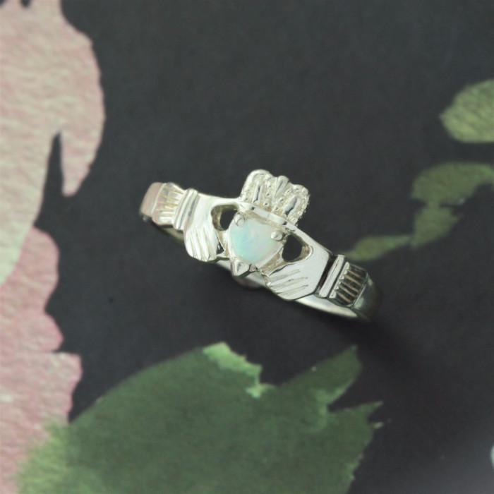 Jewelry - Opal Claddagh Ring