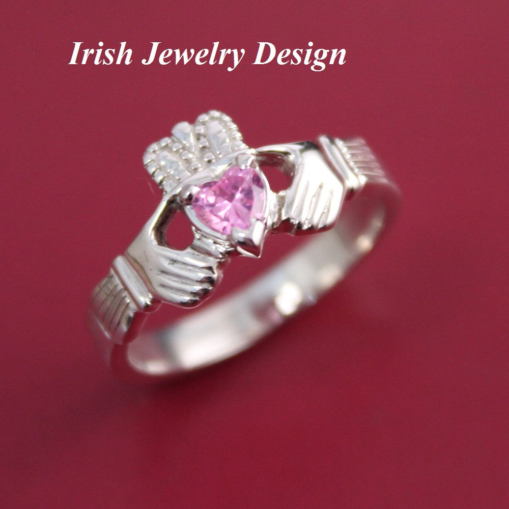 Jewelry - Pink Claddagh Ring
